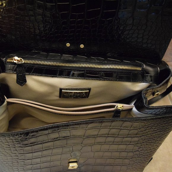 Olimpia Croc-Embossed Leather Top Handle Bag - NWT - Picture 3 of 7